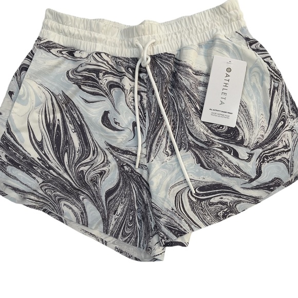 Athleta Crossroads Short Sumi Marble Light Blue S NWT - Picture 3 of 10